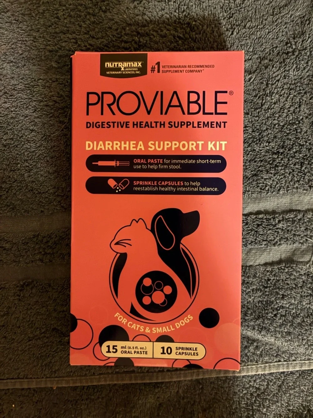 Provable digestive support Kit 15 ml paste 10 capsules for Dogs